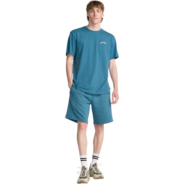 2026 Billabong Mens Arch Crew T-Shirt EBYKT00100 - Real Teal